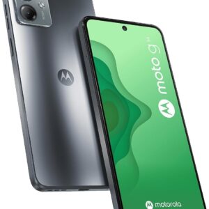 Motorola Moto G14 Dual SIM (2023) 4G LTE (4/128GB) 6.5″” IPS LDC Display | Android 13 | 50MP Rear Camera | 5000mAh Battery | International Model – (Steel Gray), XT2341-2