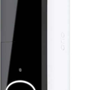 Arlo Video Doorbell 2K | 2nd Gen | Wire-Free/Wired Option, 2-Way Audio, Night Vision, Head to Toe Video View, Integrated Siren | Live Stream | Real Time Notifications |180 Deg Wide View, White