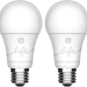 GE Lighting CYNC Smart Light Bulbs, Bluetooth Enabled, Alexa and Google Home Compatible, Soft White (2Pack), Packaging May Vary