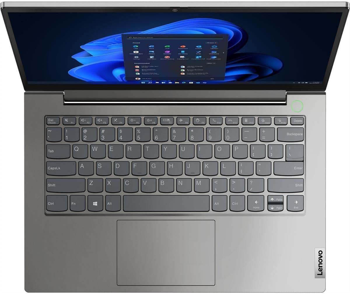 Lenovo ThinkBook 14 Business Laptop (14" FHD Anti-Glare, Intel 10-Core i5-1235U, 40GB RAM, 1TB PCIe SSD), Fingerprint Reader, Ethernet (RJ-45), Web Camera, Windows 11 Professional w/ AI Copilot, Grey - Image 8
