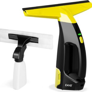 Rechargeable Window Vac, Power Window Vacuum Cleaner Set, Window Squeegee Electric Cleaning Tool for Windows, Tiles, Mirrors, 200ml Water Tank