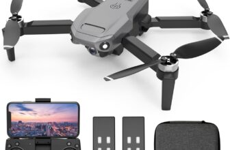 LM12 GPS Drones with Camera for Adults 4k, GPS Auto Return, 40 Mins Flight, 5G Live Transmission, Foldable FPV Drones with Brushless Motor, Beginner Mode, Follow Me, Circle Fly, Waypoint, 2 Batteries