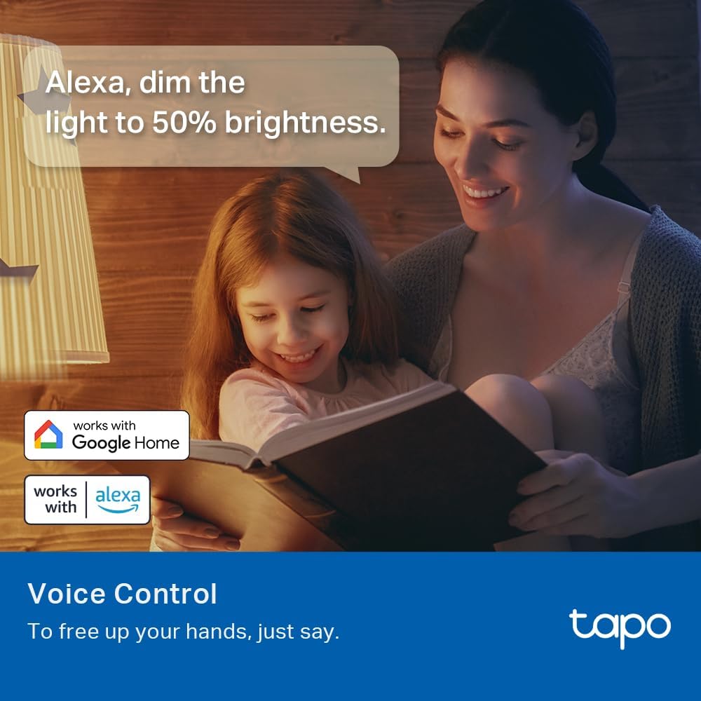 Tapo TP-Link Smart Light Bulbs, 16M Colors RGBW, Dimmable, Alexa Frustration-Free Setup, A19, 60W Equivalent, 800LM CRI>90, 2.4GHz WiFi only L531E - Image 6