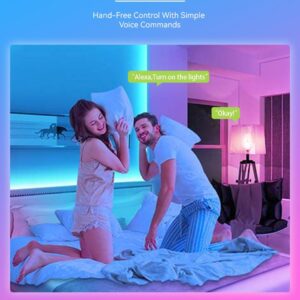 Smart Light Bulbs 4Pack with Remote, A19 E26 800LM LED Color Changing Light Bulb, WiFi & Bluetooth 5.0, Warm to Cool White, Dimmable, RGB Smart Home Lighting Work with Alexa Google Assistant