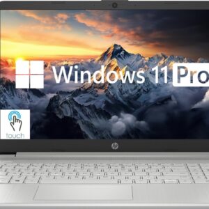 HP Touchscreen 15.6″ Business Laptop Computer, Windows 11 Pro Laptop, Intel Core i7-1255U 10-Core Processor, 16GB RAM 1TB SSD, Intel Iris Xe Graphics, FHD IPS Display, Long Battery Life, Silver