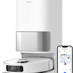 dreame L10s Ultra Robot Vacuum and Mop Combo, Auto Mop Cleaning and Drying, Self-Refilling and Self-Emptying Base for 60 Days of Cleaning, 5300Pa Suction and AI Navigation, Compatible with Alexa