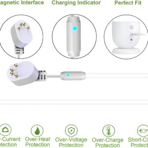 2pack, Upgraded, with Charging Alert Breathing Light. 6w Solar Panel Compatible with Google Nest Camera Outdoor & Indoor & 2nd Generation (Battery Version) Cameras Easy Install, IP66, 4m Cable