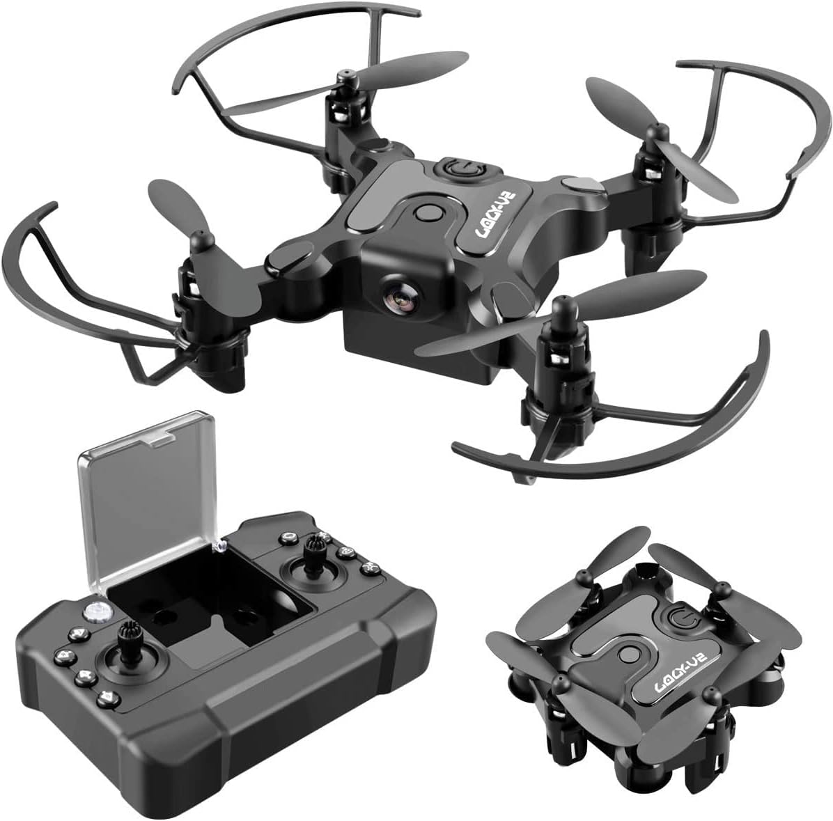Foldable Mini Drone for Kids Toys,V2 Nano Pocket RC Quadcopter for Beginners Gift,with 3 Batteries,Altitude Hold, Headless Mode,3D Flips, One Key Return,3 Speed Modes,Easy Fly