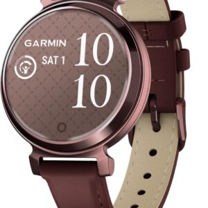 Garmin Lily 2, Small and Stylish Smartwatch, Hidden Display, Patterned Lens, Up to 5 Days Battery Life, Mulberry