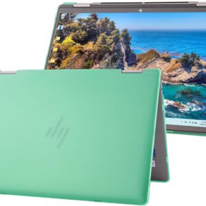 mCover Hard Case ONLY Compatible for 2024~2025 14″ HP Envy x360 14-FAxxxx / 14-FCxxxx 2in1 Convertible Laptop PC(NOT Fitting Any Other HP Models) – Green