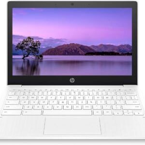 HP Chromebook 11-inch Laptop – Up to 15 Hour Battery Life – MediaTek – MT8183 – 4 GB RAM – 32 GB eMMC Storage – 11.6-inch HD Display – with Chrome OS™ – (11a-na0021nr, 2020 model, Snow White)