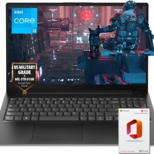 Lenovo Business Laptop, 15.6″ FHD Display, Intel Core i3-1215U, Long Battery Life, Military Grade Durability, RJ-45 Ethernet Port, USB-C, 1 Year Office, Windows 11 Pro (36GB RAM | 1TB PCIe SSD)