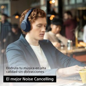 Sony WH-1000XM4 Noise Cancelling Wireless Headphones – 30hr Battery Life – Over Ear Style – Optimised for Alexa and Google Assistant – Built-in mic for Calls – Blue International Version