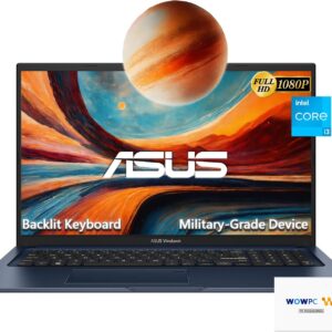 ASUS New 17.3″ Vivobook | Intel Core i3-1215U 6-core Processor (Beat i7-1165G7) | 40GB RAM | 2TB SSD | FHD Display | Backlit Keyboard | Fingerprint Reader | Windows 11 Pro | WOWPC Recovery USB