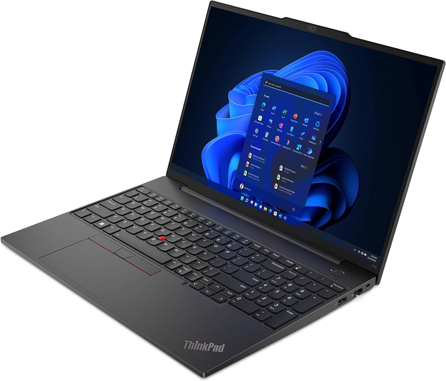 Lenovo ThinkPad E16 Business Laptop (16" FHD+ Display, AMD Ryzen 5 7530U(> i7-1165G7), 40GB RAM, 1TB SSD) Fingerprint, Backlit, FHD Webcam, WiFi 6, Ethernet, Win 11 Pro w/ AI Copilot, Black - Image 9