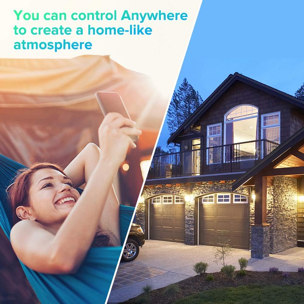 Smart Light Bulbs, 100W Equivalent WiFi Bulb, 1050 Lumens LED Color Changing A21 Smart Bul(Dimmable 2700K-6500K RGBCW) Tunable White Works with Alexa, Google Home RGB Bulb - Image 8