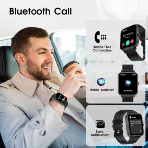 Smart Watch 1.89” HD Smartwatches for Men Women(Make/Answer Calls), Fitness Tracker with Heart Rate/Sleep Monitor/Steps Monitor, Running Waterproof Digital Mens Watch Android iPhone Compatible