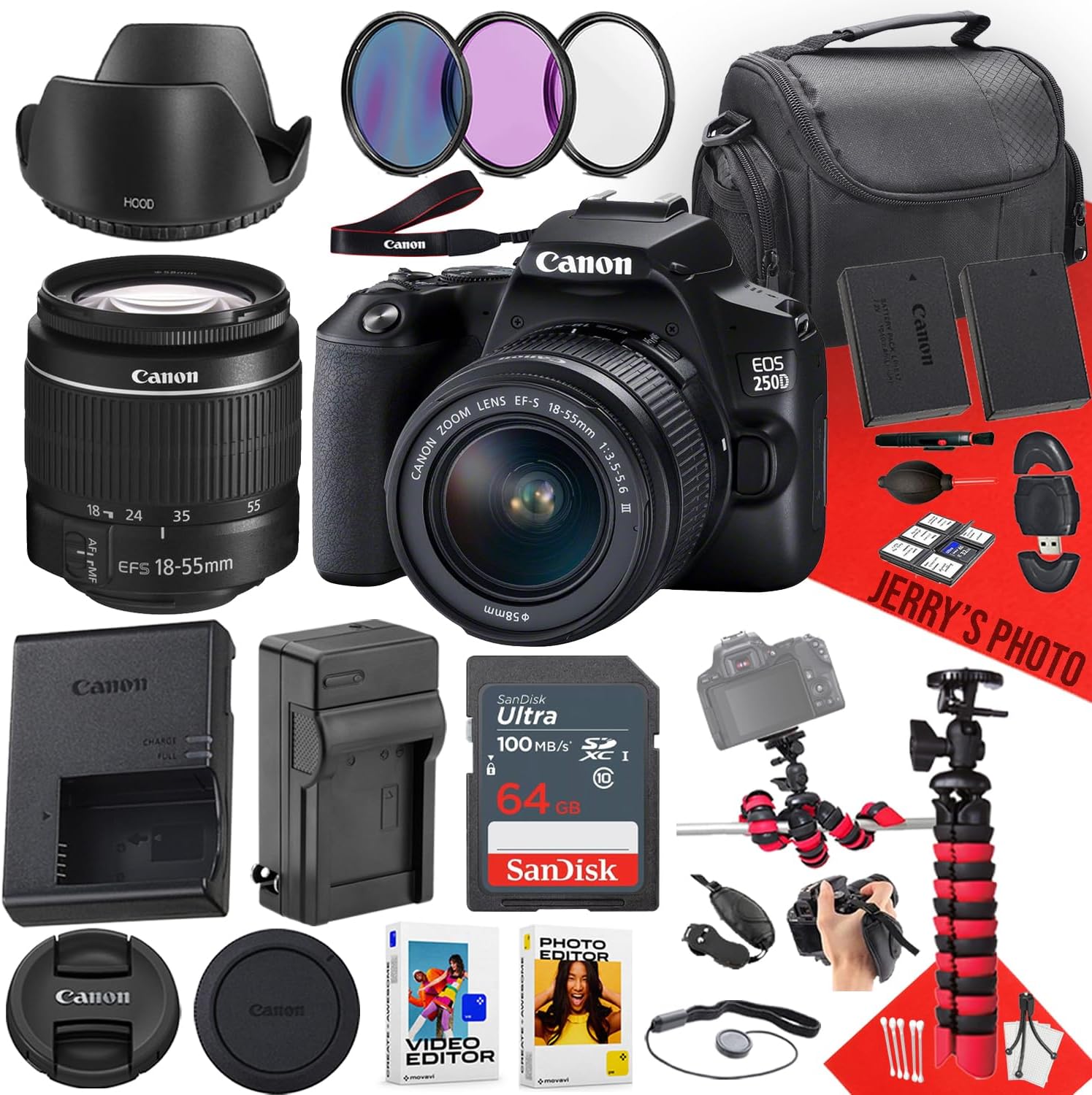 Canon RF 400mm f/2.8L is USM Lens (5053C002) + Backpack + 64GB Card + Card Reader + Flex Tripod + Memory Wallet + Cap Keeper + Cleaning Kit + Hand Strap + More (Renewed)