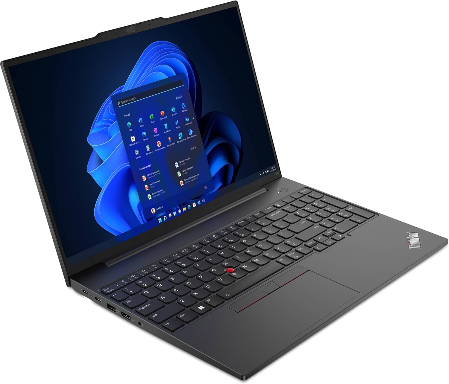 Lenovo ThinkPad E16 Business Laptop (16" FHD+ Display, AMD Ryzen 5 7530U(> i7-1165G7), 40GB RAM, 1TB SSD) Fingerprint, Backlit, FHD Webcam, WiFi 6, Ethernet, Win 11 Pro w/ AI Copilot, Black - Image 8