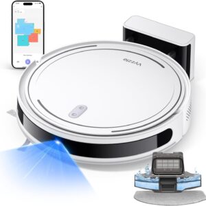 Vyzzle Robot Vacuum and Mop – 5000Pa Strong Suction Robot Vacuum, 3 in 1 Lidar Navigation Robot Vacuum Cleaner with Self-Charging, No-go Zones, APP/Alexa Control for Pet Hair, Carpet, Hard Floor