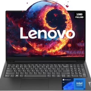 Lenovo New V15 Essential Laptop | Intel Multitasking 4-core Processor | 32GB RAM | 1TB SSD | 15.6″ FHD 1080p Display | Ethernet RJ-45 | Rugged Design | Windows 11 Pro | WOWPC Recovery USB
