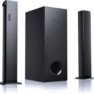 Sound Bar for Smart TV 2.1CH 190W Peak Power Soundbar with Subwoofer Detachable 2-in-1 BT 5.4 Surround Sound System 12L Deep Bass for PC Game with HD-ARC/Opt/USB/AUX Home Theater