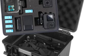 Smatree GA700-3 Waterproof Hard Case Compatible for G*Pro 12/11/10/9/8/7/6/5/4/3 Plus/3/G*Pro 2018/AKASO Brave 7 LE/DJI OSMO Action Camera, 11.7 Liter(Camera and Accessories Not Included)