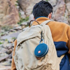 JBL Clip 3, Blue – Waterproof, Durable & Portable Bluetooth Speaker – Up to 10 Hours of Play – Includes Noise-Cancelling Speakerphone & Wireless Streaming