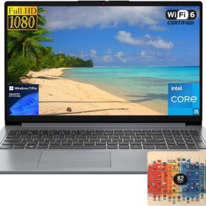 Lenovo IdeaPad Laptop, 15.6″ FHD Display, Intel 12th Gen core i5-1235U, 16GB RAM, 512GB PCIe4.0 SSD, Webcam, Wi-Fi6, Bluetooth, Windows 11