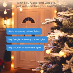 meross Outdoor Smart Plug Compatible with Apple HomeKit, Siri, Alexa, Google Assistant and SmartThings, Waterproof Outdoor Outlet, Remote & Voice Control, Timer, FCC and ETL Certified