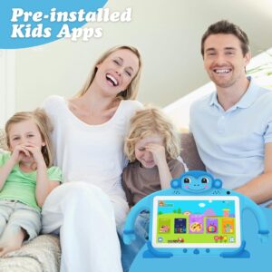 Kids Tablet 7 inch Tablet for Kids 3-7 32GB ROM Toddler Tablet with YouTube WiFi Case, Kids Android Tablet for Kids Toddlers Kids Software Installed Parent Controls Lots of Content for Boys Girls