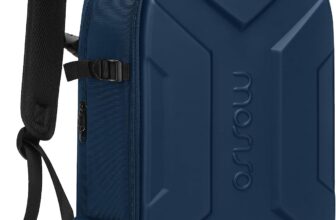 MOSISO Camera Backpack, DSLR/SLR/Mirrorless Photography Camera Bag Waterproof Artistic Geometric Hardshell Case with Tripod Holder&15-16 inch Laptop Compartment for Canon/Nikon/Sony, Steel Blue
