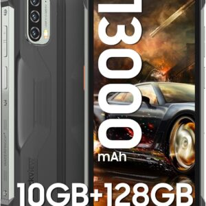 Blackview Phone BV7100 Rugged Smartphone,13000mAh 33W Fast Charge,10GB+128GB/1TB Expand Rugged Phone, 6.58″ FHD+ 1080*2408, IP69K Waterproof Smartphone, NFC/OTG/Glove Mode, Face/Fingerprint Unlocked