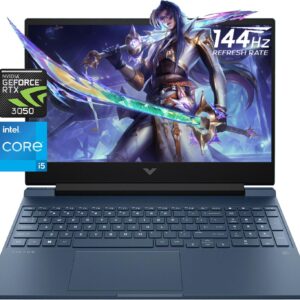 HP Victus Gaming Laptop | 15.6″ FHD 144Hz | 13th Gen Intel 8 Cores i5-13420H Up to 4.60 GHz | NVIDIA GeForce RTX 3050 6GB | 32GB RAM | 1TB PCIe SSD | Backlit | Wi-Fi 6 |Webcam |Type-C |Windows 11 Home