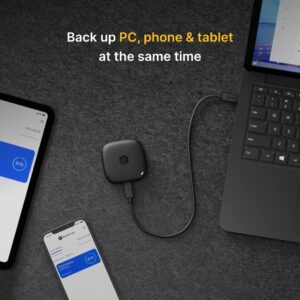Synology BeeDrive 4TB │ Simultaneously Back up Windows Files & iOS/Android Photos │ Transfer Files from Smartphone to PC Over Wi-Fi