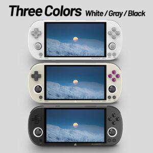 Trimui Smart Pro Retro Game Console 4.96-Inches 720×1280 IPS Screen Built-in 128G TF Card Video Gaming Consoles 5000mAh Lithium Battery Supports Multiple Simulators Casual Game Console(White)