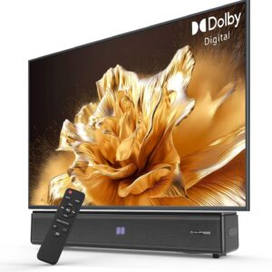 TV Sound Bar, Bluetooth Soundbar with Dolby Digital Surround Audio System for Smart TV, HDMI ARC/Opt/Aux Home Theater Speaker for Game/PC/Projector