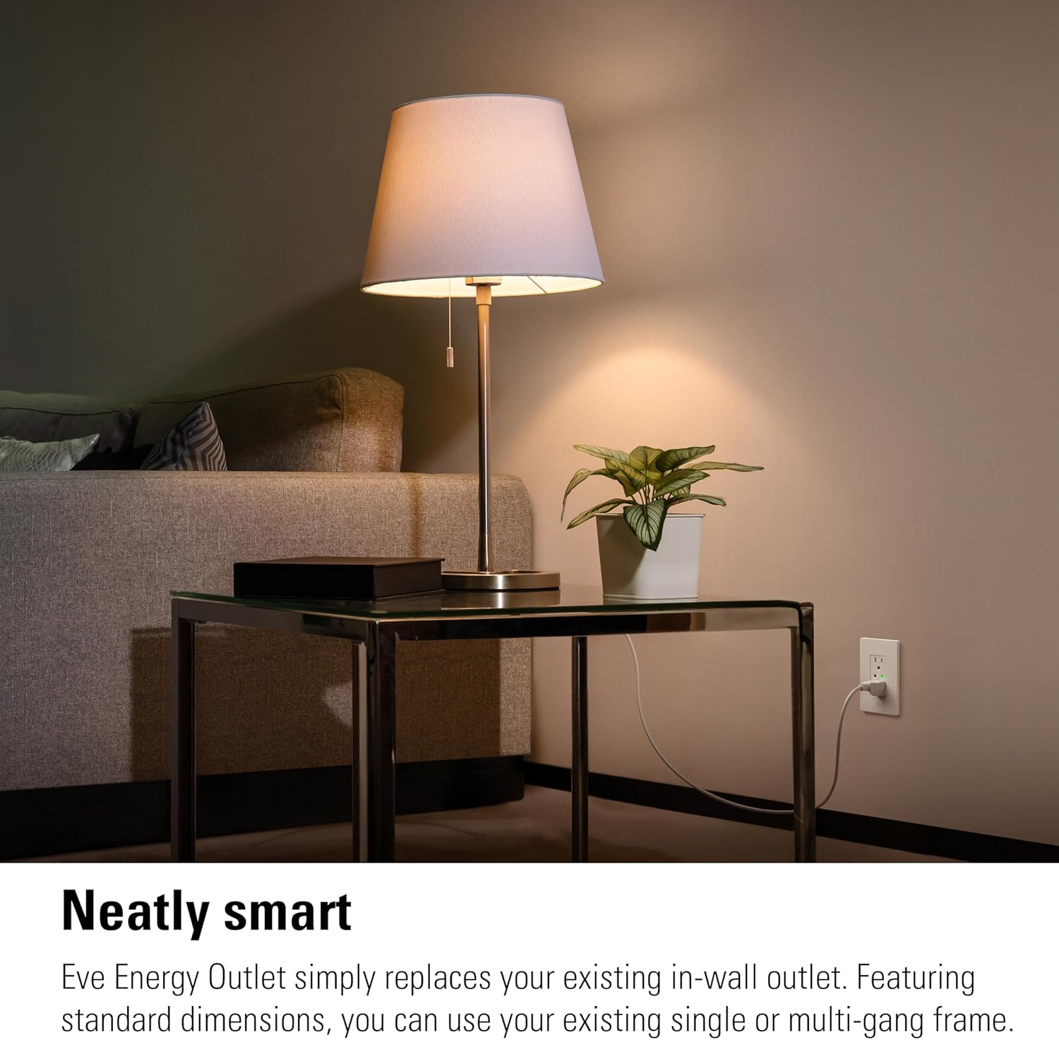 Eve Energy Outlet (Matter) – Smart Outlet & Power Meter, App & Voice Control, No Bridge, Thread, Works with Apple Home, Alexa, Google Home, SmartThings, 100% Privacy, Requires Thread Border Router - Image 4