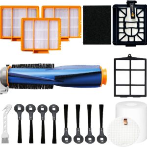 Replacement Parts for Shark AI AV2501S AV2501AE RV2502AE RV2520AOUS AV2510AOUS AV2511AE RV2610WA AV2610WA Accessories Kit with Main Brush,Filters,Foam Filters,Primary Filter,Side Brushes
