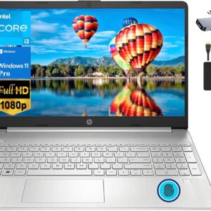 HP 2024 15.6″ FHD Thin Light Business Laptop, 6-Core Intel i3-1215U (Beat i5-1135G7), 16GB RAM, 1TB SSD, UHD Graphics, Fingerprint Reader, HD Webcam, Wi-Fi 5, Win 11 Pro +MarxsolAccessory