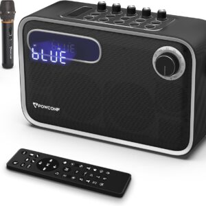 Karaoke Machine with 2 Wireless Microphones,Portable Karaoke Speaker for Adults,300W Karaoke System, Wireless OTG Speaker,Support TWS/OTG/TF Card/AUX/REC, Professional Living Broadcast System
