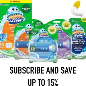 Scrubbing Bubbles Toilet Bowl Tablets, Continuous Clean Toilet Drop In Discs, Each Tablet Provides 4 Weeks of Protection Against Stains and Build Up, 5 Count (Pack of 1)