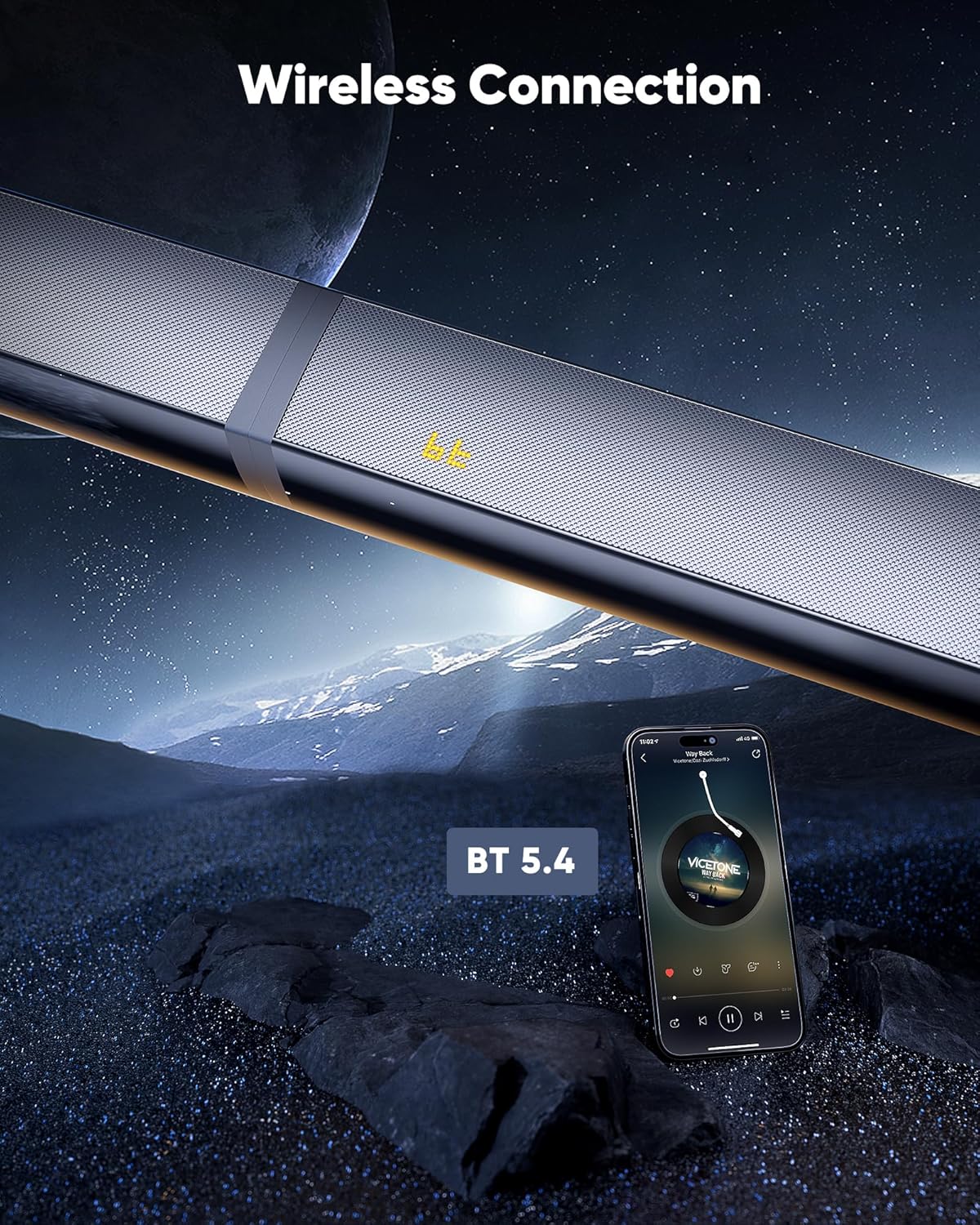 Sound Bar for Smart TV 2.1CH 190W Peak Power Soundbar with Subwoofer Detachable 2-in-1 BT 5.4 Surround Sound System 12L Deep Bass for PC Game with HD-ARC/Opt/USB/AUX Home Theater - Image 7