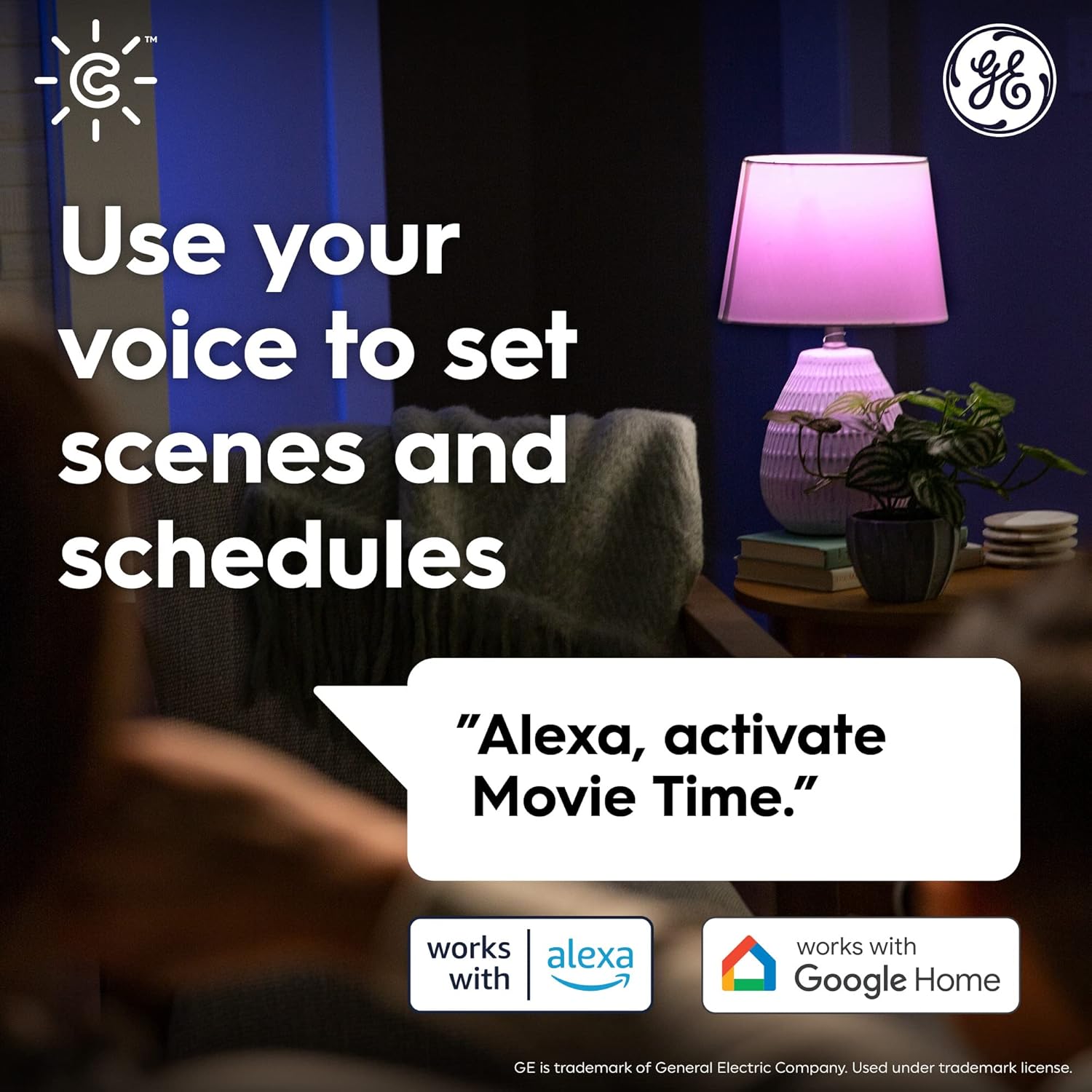 Cync GE Dynamic Effects A19 Smart LED Light Bulb, Color Changing Smart WiFi Light, Compatible with Alexa and Google Home (2 Pack) - Image 5