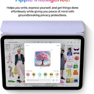 Apple iPad Mini (A17 Pro): Apple Intelligence, 8.3-inch Liquid Retina Display, 128GB, Wi-Fi 6E, 12MP Front/12MP Back Camera, Touch ID, All-Day Battery Life — Purple