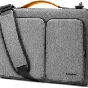 tomtoc 360 Protective Laptop Shoulder Bag for 15 Inch New MacBook Air M3/A3114 M2/A2941 2024-2023, 15 Inch Microsoft Surface Laptop 6/5, Water-Resistant Accessory Case for MacBook Pro A1990 A1707